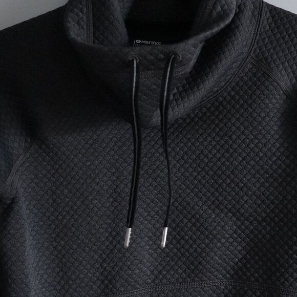 Marmot Women's Sz XS Quilted Annie Turtleneck Kangaroo Pocket Pullover Sweater - Picture 5 of 14